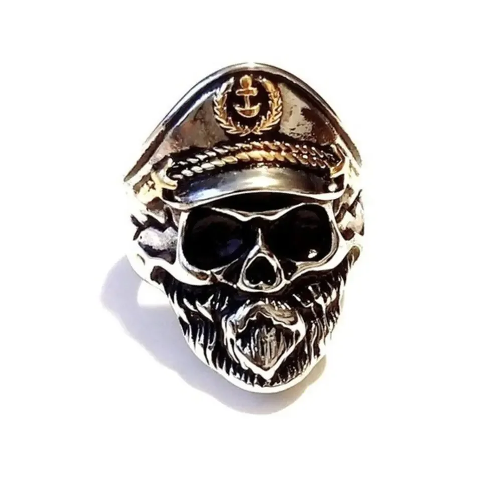 New stainless‎ steel skull ring size 12